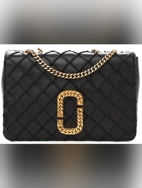MARC JACOBS St. Marc Trouble Shoulder Bag In Lambskin Leather